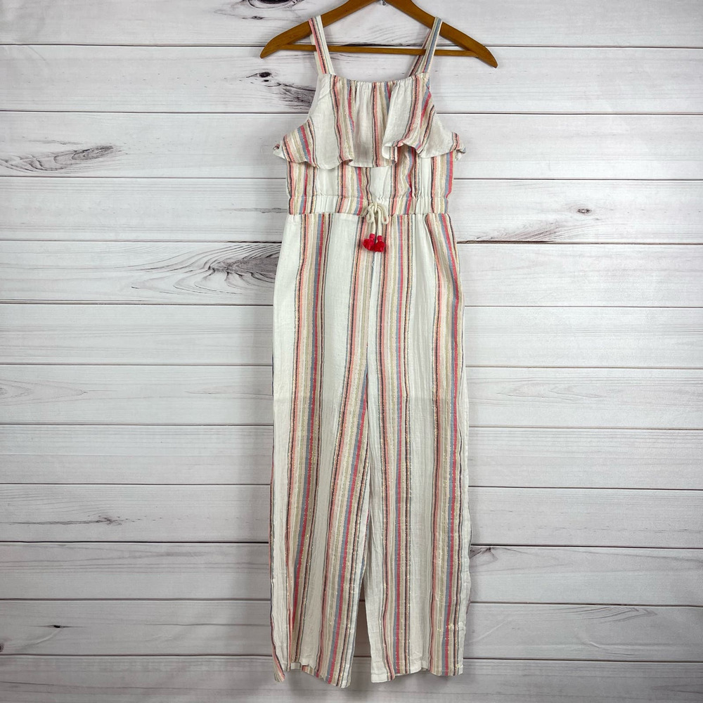 Emily West Girls Stripe Jumpsuit Size 14
